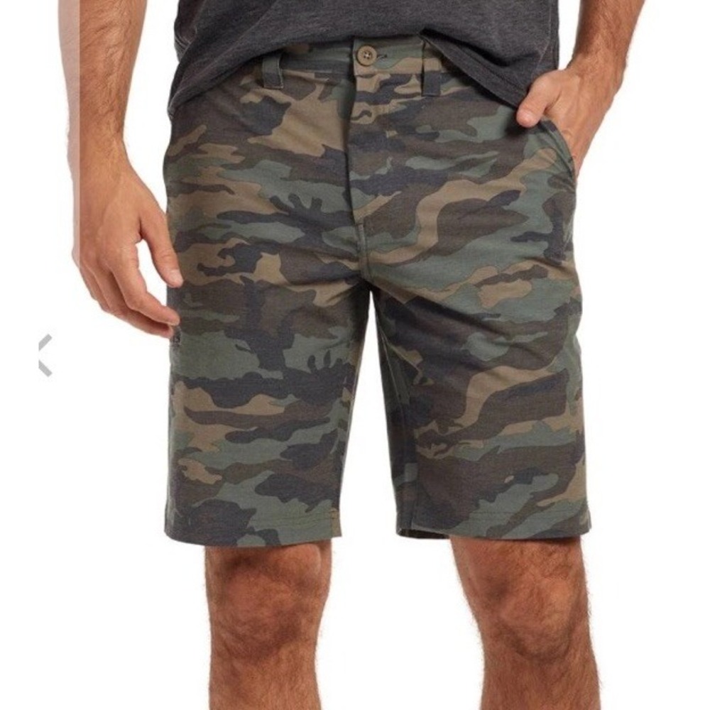 Flag & Anthem Mens Woodsen Madeflex Camo 10" Shorts Size 40